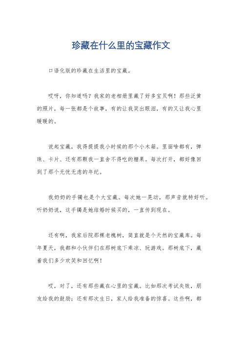 珍藏在什么里的宝藏作文