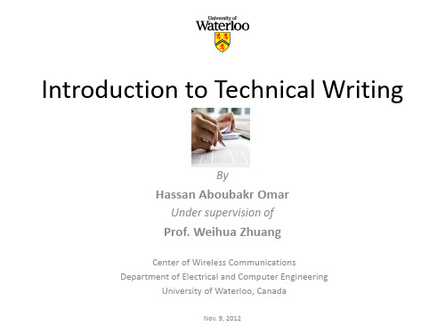 Introduction to Technical Writing