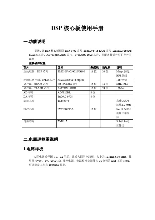 DSP核心板使用手册