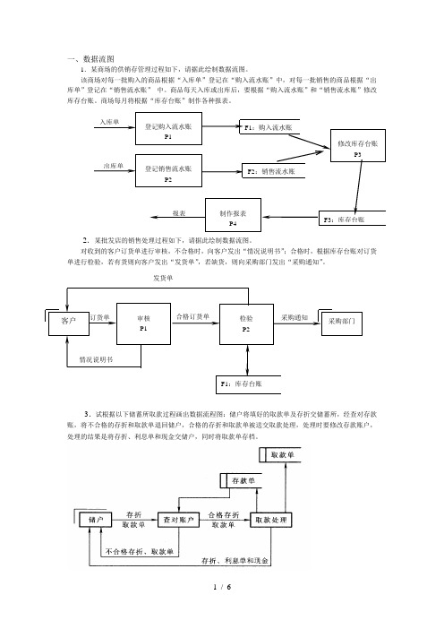 信息系统开发与管理——数据流程图