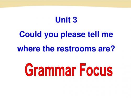 2014 Unit3 Could you please tell me where the restrooms are Section A-3