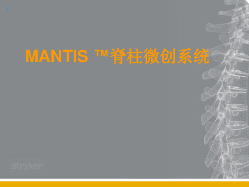 史赛克Mantis经皮椎弓根内固定系统