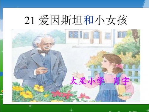 21.《爱因斯坦和小女孩》课件PPT