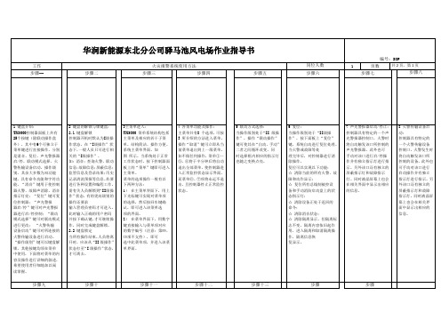 SOP火灾报警系统使用方法(驿马池风电场)