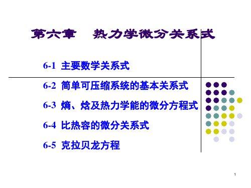 第六章 热力状态参数的微分关系式