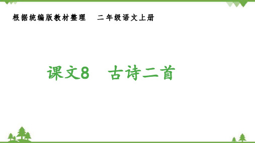 部编版语文二年级上册 8.古诗二首 (生字课件)(共11张PPT)