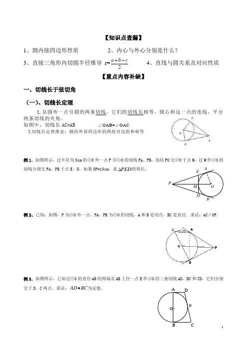 圆的切线的判定与性质