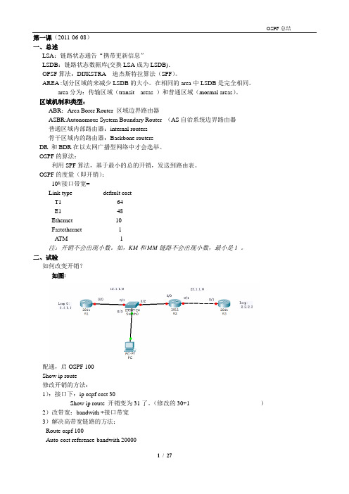 OSPF 总结