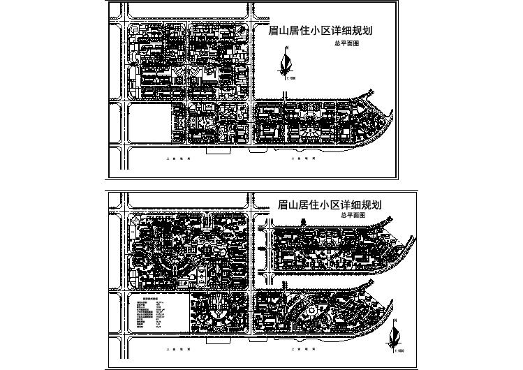 某居住小区详细规划平面设计CAD图