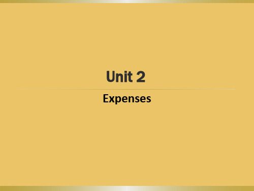 大学课程《会计英语》PPT课件:Chapter 9 Unit 2