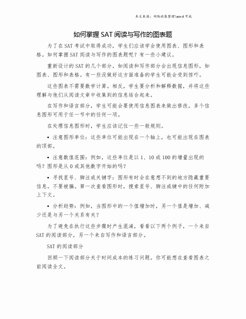 如何掌握SAT阅读与写作的图表题.doc