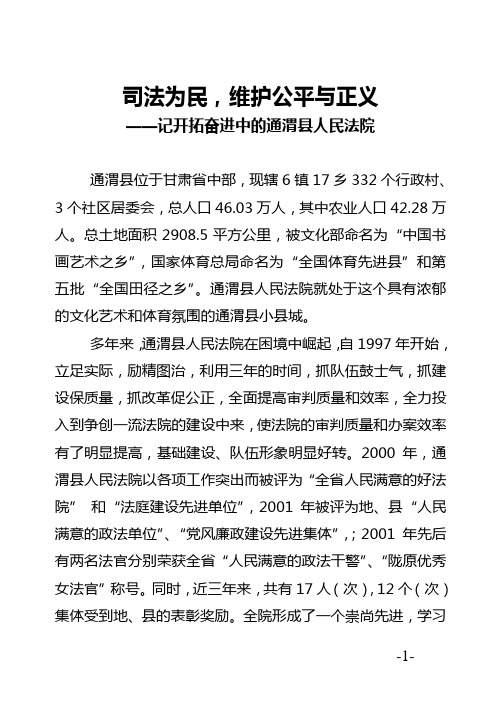 司法为民,维护公平与正义