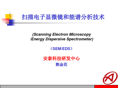 (精品)扫描电子显微镜SEM和能谱分析技术EDS