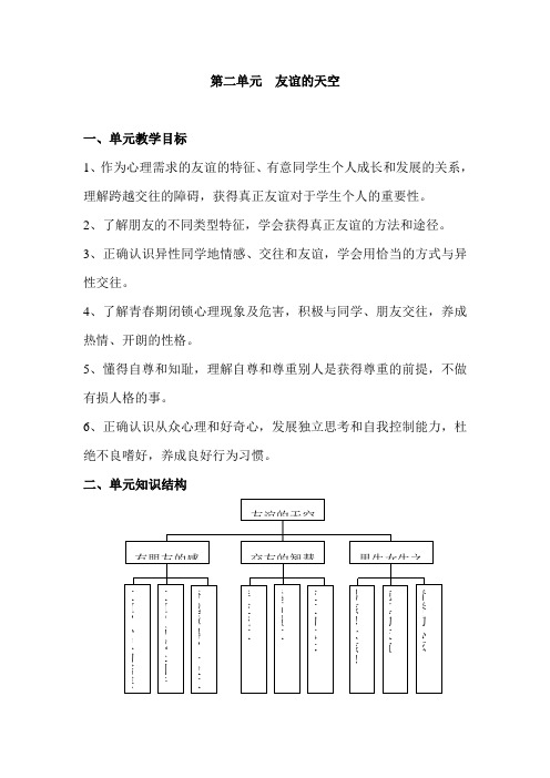 友谊的天空教案