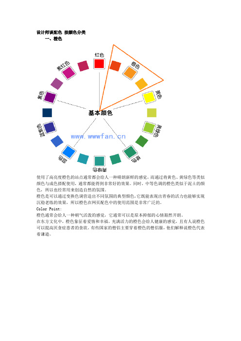 配色环 配色表