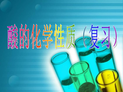 鲁教版初中化学九下 7.1  酸的化学性质   课件 