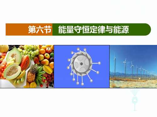 新粤教版中学物理必修二：4-6能量转化与守恒定律 课件.ppt