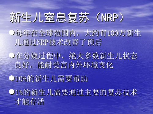 新生儿窒息复苏(NRP)