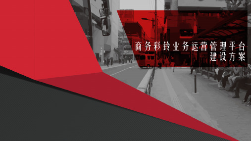 商务彩铃业务运营管理平台建设方案