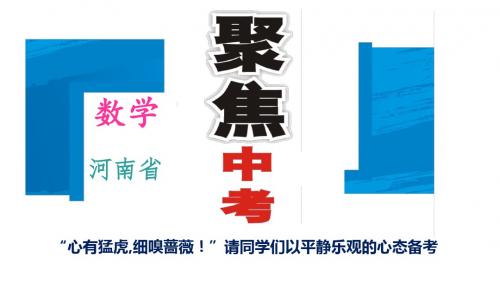 (河南省)聚焦中考数学复习课件：专题9-综合型问题(含答案)