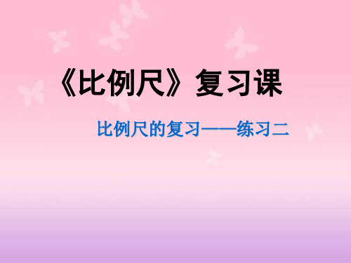 六年级上册数学课件-6.3  比例尺复习课 比例尺的复习——练习二