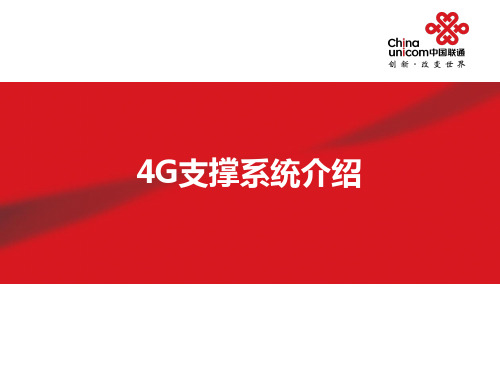 中国联通4G支撑系统