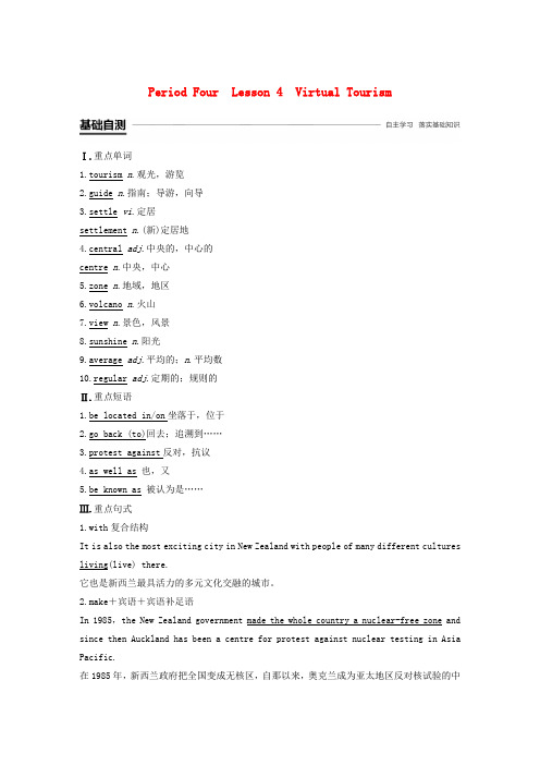 2018-2019版高中英语 Unit 4 Cyberspace Period Four Lesso