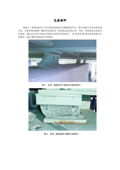 震后桥梁支座破坏图例
