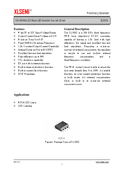 XL3002 datasheet