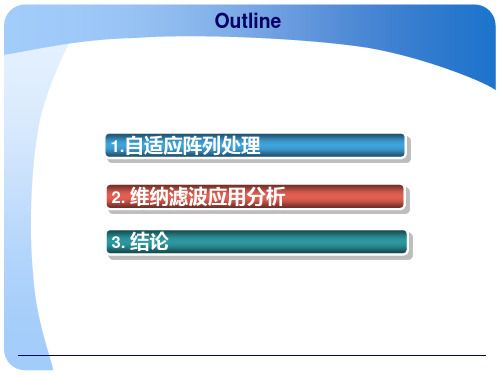 维纳滤波器的应用