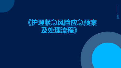 护理紧急风险应急预案及处理流程