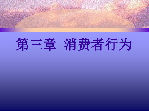 媒介经济学之消费者行为讲义课件.pptx