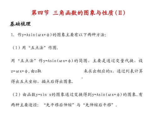 2011年高考数学总复习精品课件(苏教版)：第五单元第四节 三角函数的图象与性质(Ⅱ)