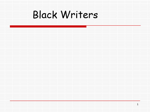 black writer