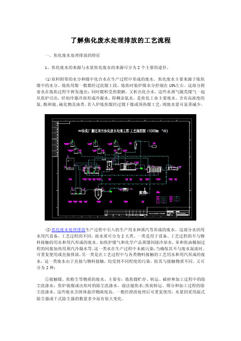 焦化废水处理排放工艺