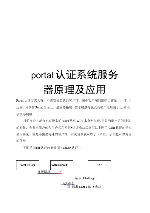 最新portal认证系统服务器原理及应用