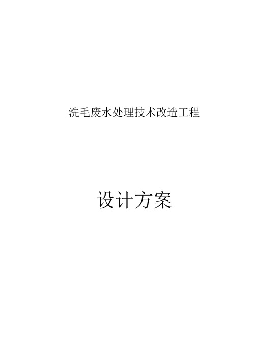 XXXX洗毛厂方案