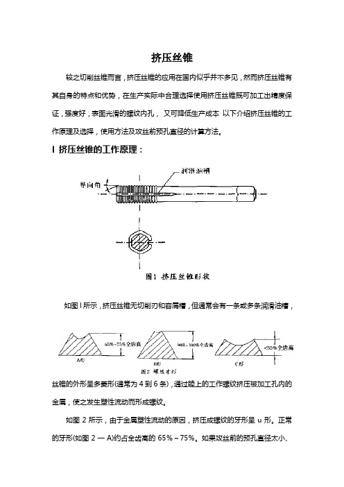 挤压丝锥