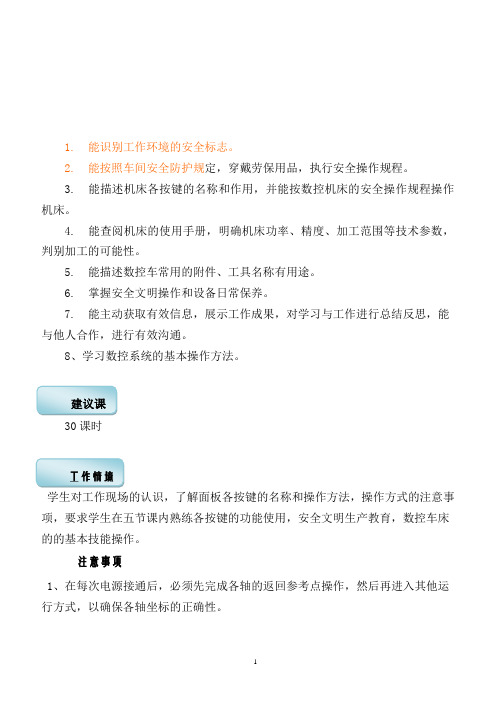 《数控机床装调与维修》一体化 课程