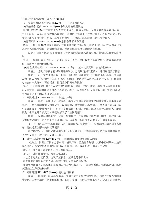 高考历史阶段特征总结(超全面)-学习文档