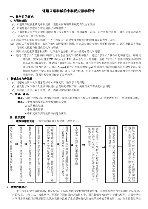 最新人教版九年级化学下册《十单元 酸和碱  课题2 酸和碱的中和反应》精品课教案_23