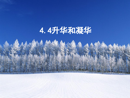粤教沪科版八年级物理上册(新)第四章 物质的形态及其变化4.4升华和凝华(课件)ppt (共15张)