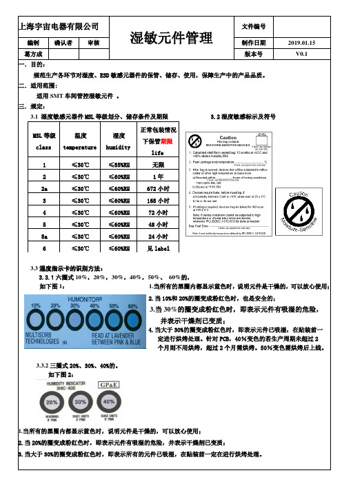 SMT-湿敏元件管理规范