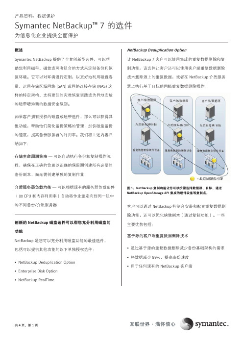 DS-01049-CN_Symantec NetBackup 7 Options