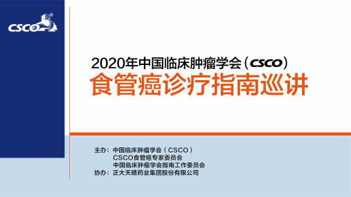 食管癌2020 CSCO指南更新解读-外科篇