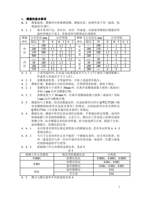 测量方法