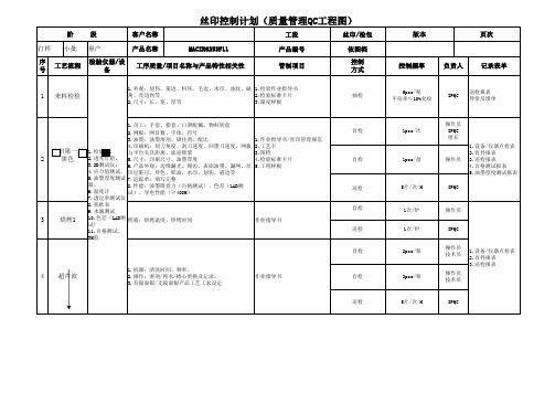 丝印QC工程图