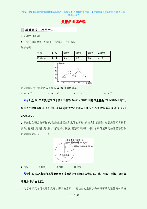 新教材高中数学第五章统计与概率5.1.3数据的直观表示课时素养评价含解析新人教B版必修第二册0