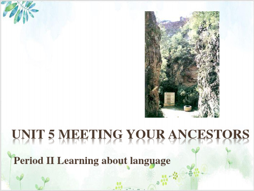 人教课标版高中英语选修8Unit5 Learning about languagePPT课堂课件(2