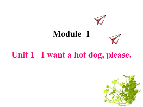 外研版六年级英语下册I want a hot dog,plaese课件